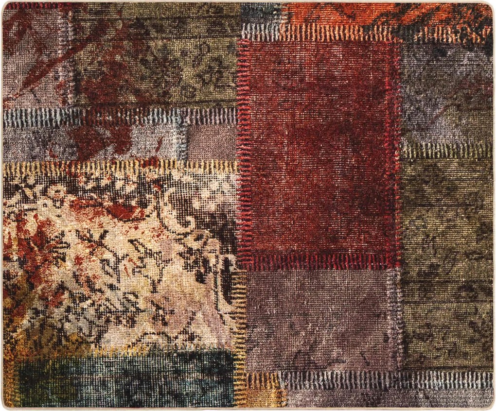 vidaXL Covor Runner MARSA Multicolour 100 x 80 cm Poliester și PVC