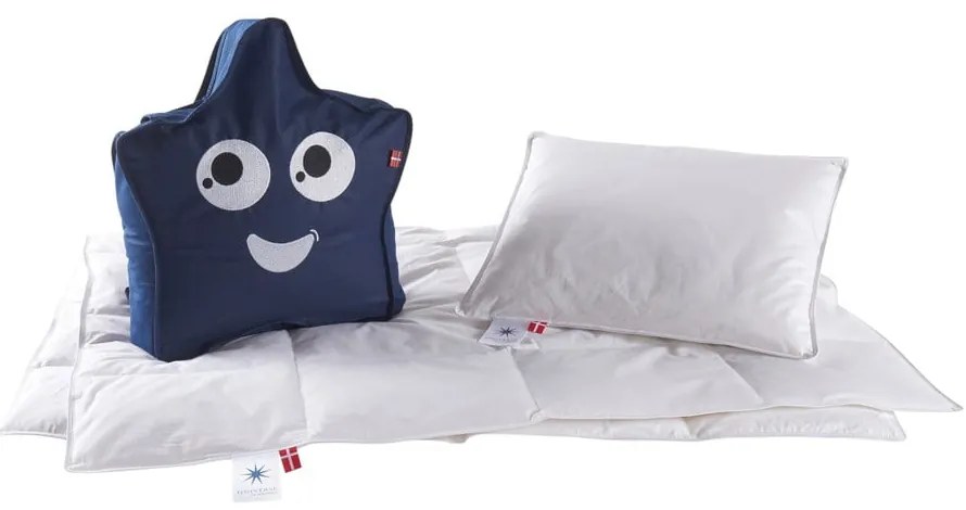 Pilotă cu umplutură de pene pentru iarnă de tip pătură pentru copii 100x140 cm Capella Junior – Universe of Sleeping