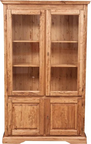 Vitrina L120 37 H197 cm, lemn masiv