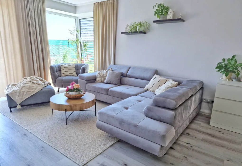 Supermobel Coltar SELVA, 275x90x202, sawana 14/soft 11, dreapta