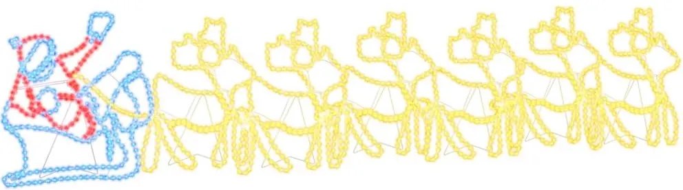 vidaXL Decorațiune de Crăciun Multicolour 69 x 79 cm PVC