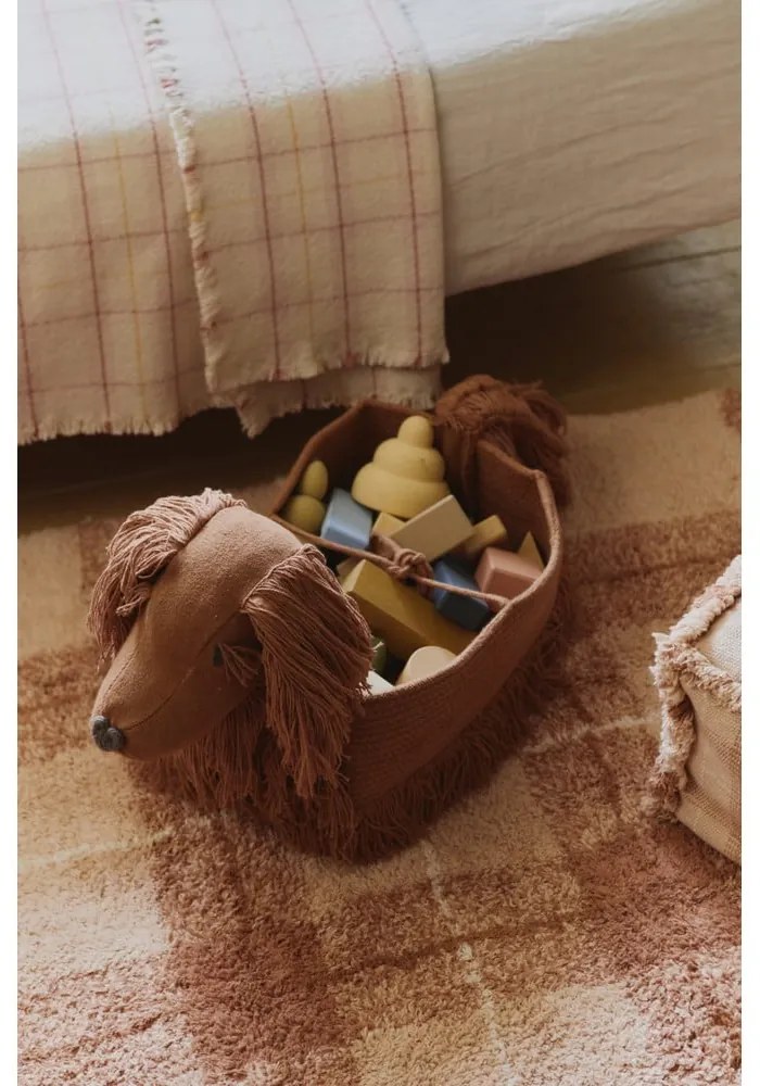 Cuvertură pentru copii roz-deschis din bumbac 140x200 cm Tartan Rose – Lorena Canals