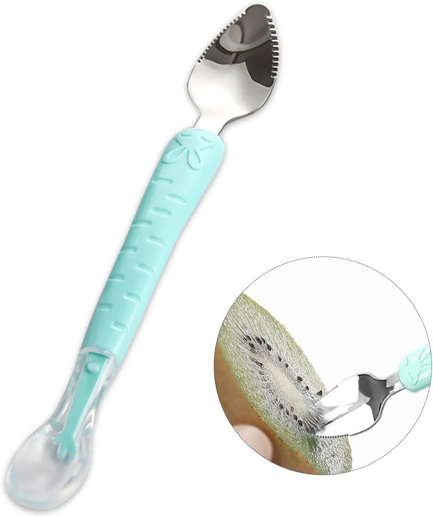 Lingurita din Silicon pentru Bebelusi - Accesoriu Indispensabil in Diversificarea Alimentatiei