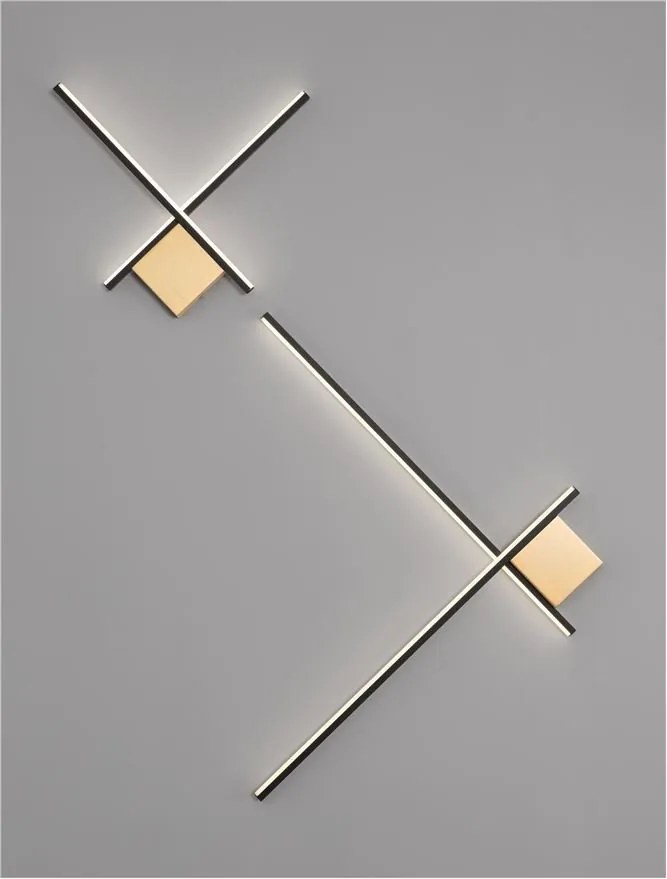 Aplica de perete cu lumina ambientala LED Cross 50cm
