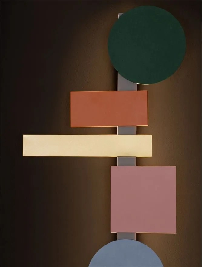 Aplica de perete LED design modern, Aluminiu, Multicolor, MARGOT