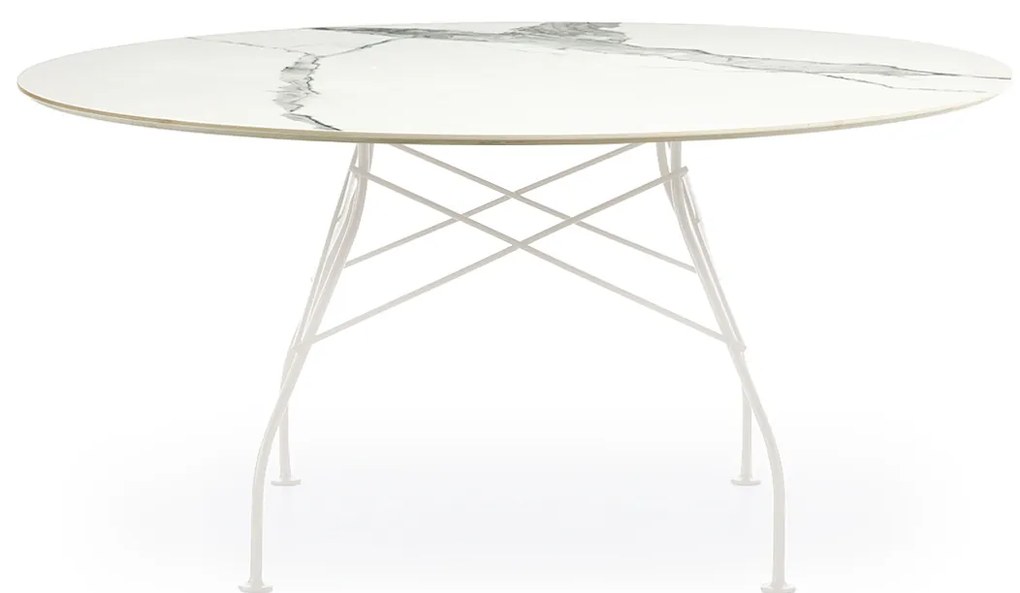 Masa de sufragerie GLOSSY XXL, varianta multipla - Kartell Culoare: Alb / Alb