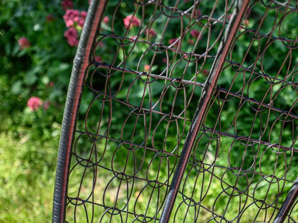 Scaun suspendat negru KOKON cu suport, perna deschisa