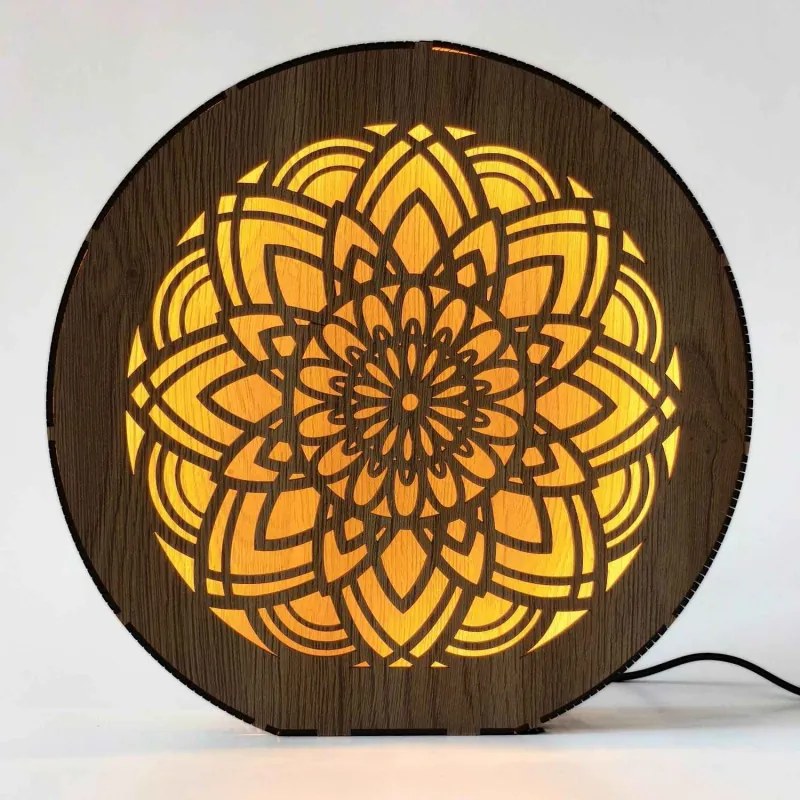SENTOP | Lampă din lemn cu intensitate reglabilă Mandala | HEARF