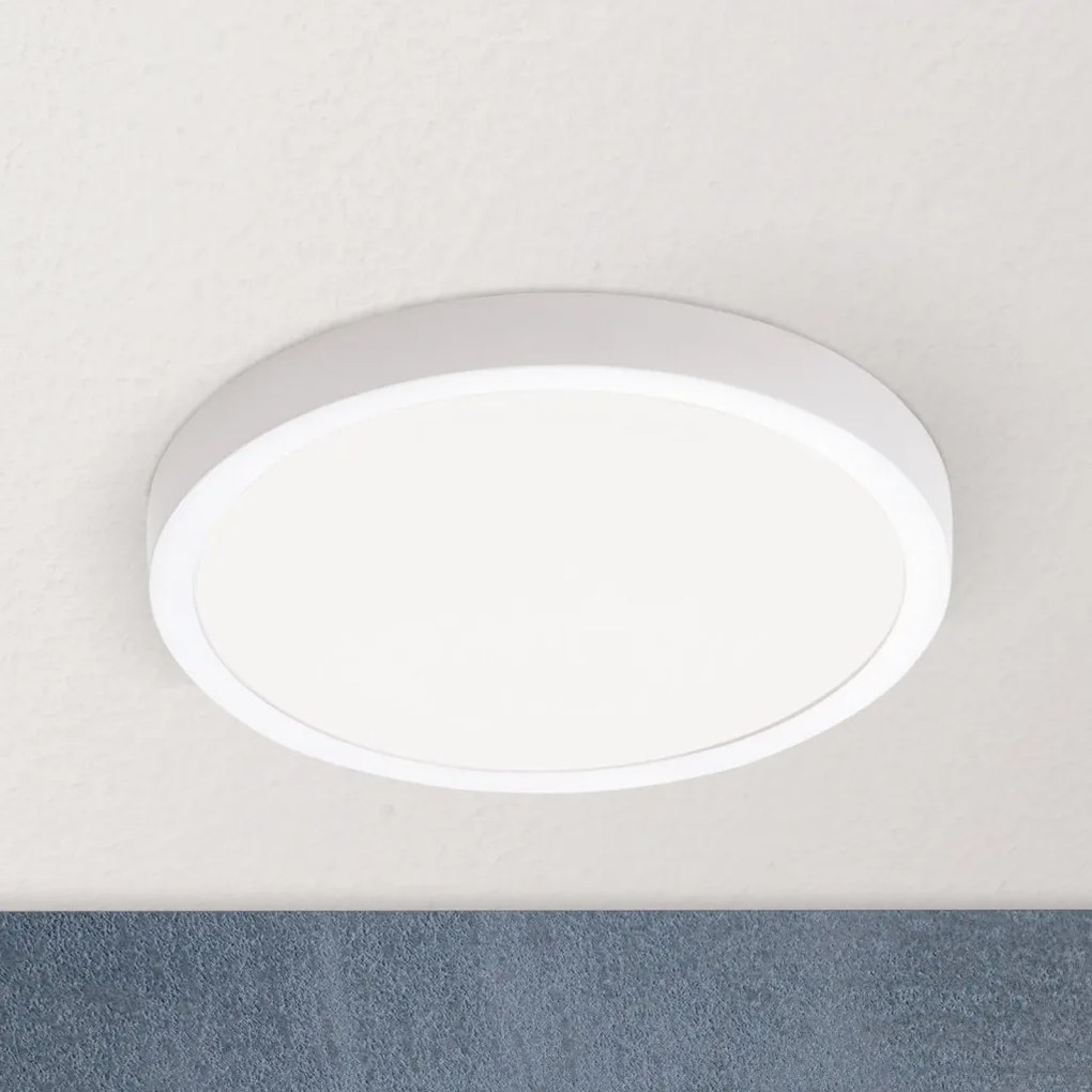 Plafoniera LED design slim LERO D-23cm alba