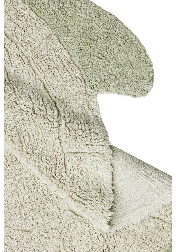 Covor pentru copii bej lavabil/țesut manual din bumbac 110x130 cm Sea Turtle – Lorena Canals