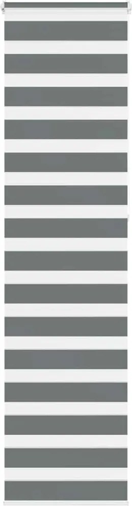 vidaXL Jaluzea tip zebra gri închis lățime țesătură 50,9 cm poliester