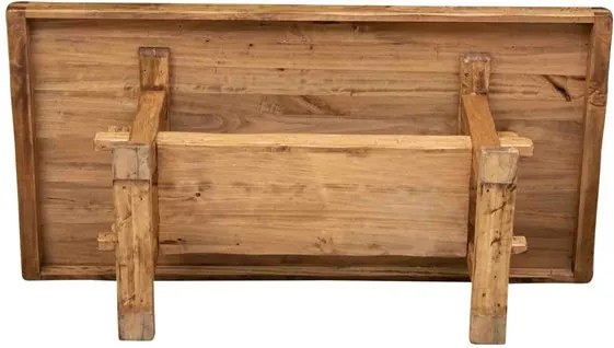 Masa fixa, L300 110 H80 cm, natur antic, lemn masiv