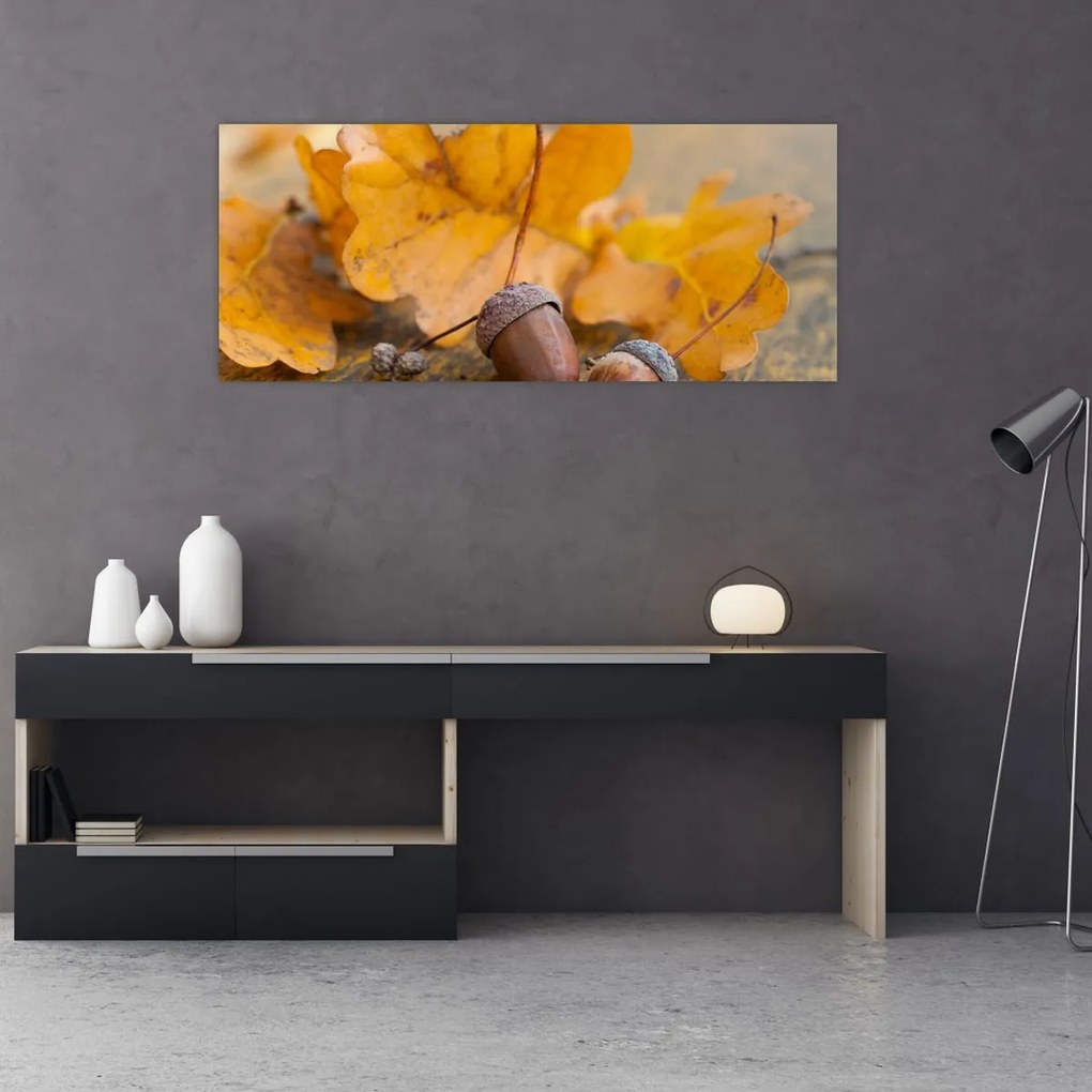 Tablou - Ghinde de toamnă (120x50 cm)