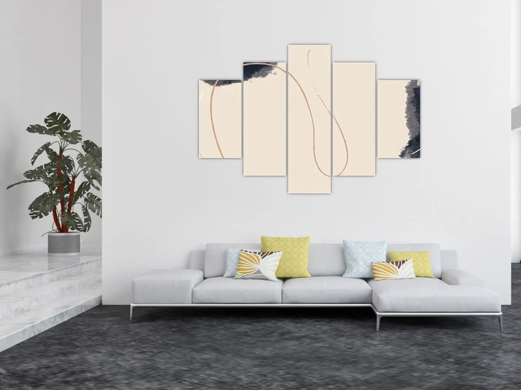 Tablou - Abstractizare bej (150x105 cm)