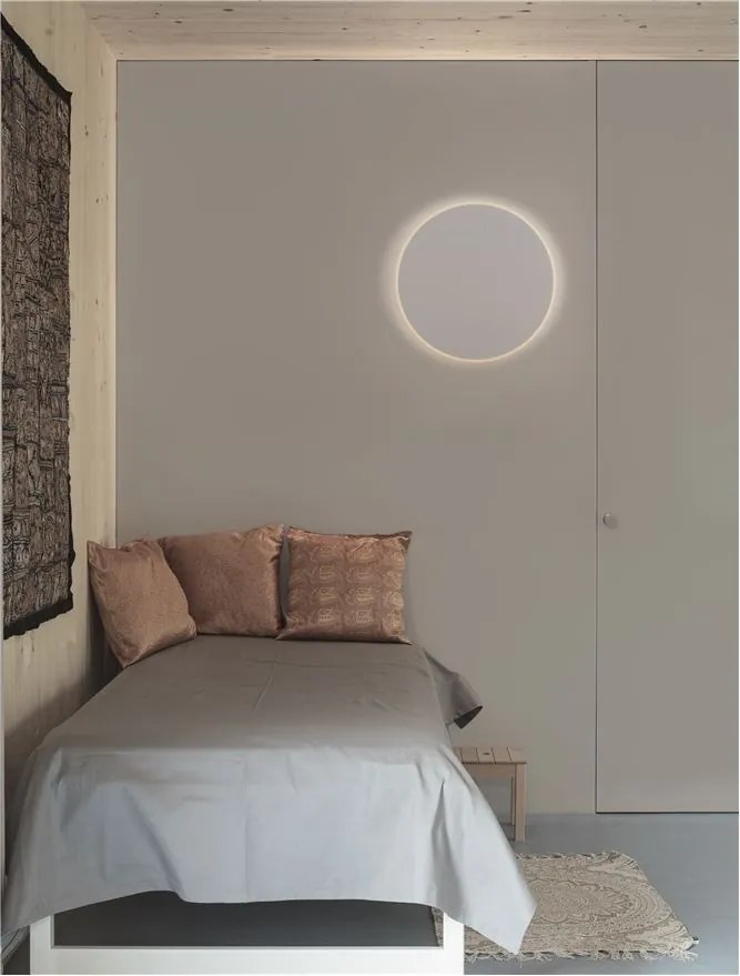 Aplica LED de perete design ambiental CYRCLE 30cm alba