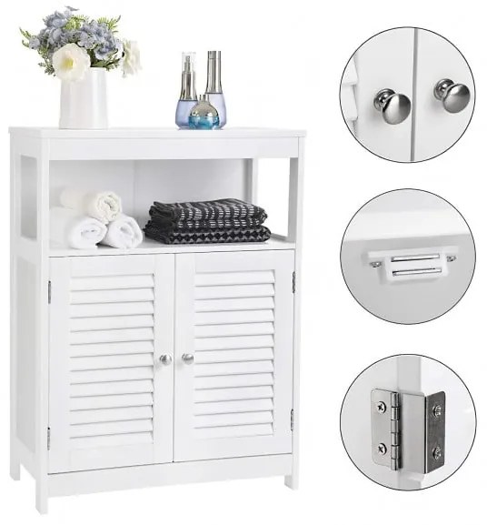 Comoda Baie Cottage Alb, 60 Cm
