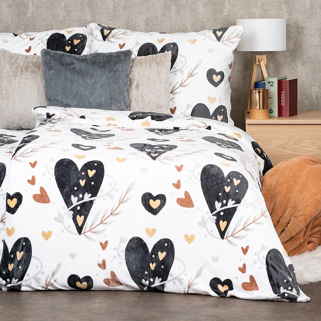 Lenjerie de pat 4Home Romantic, microflanelă, 140 x 220 cm, 70 x 90 cm