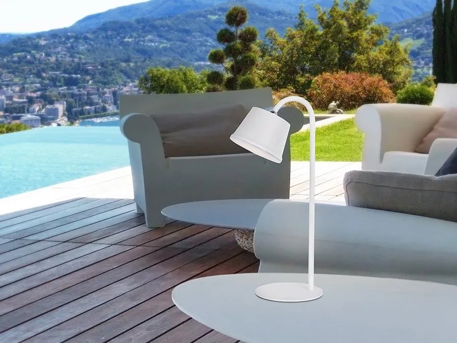 Lampa LED portabila exterior/interior IP54 Cuco alba