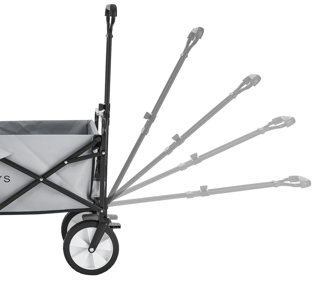 Cărucior de mână gri deschis