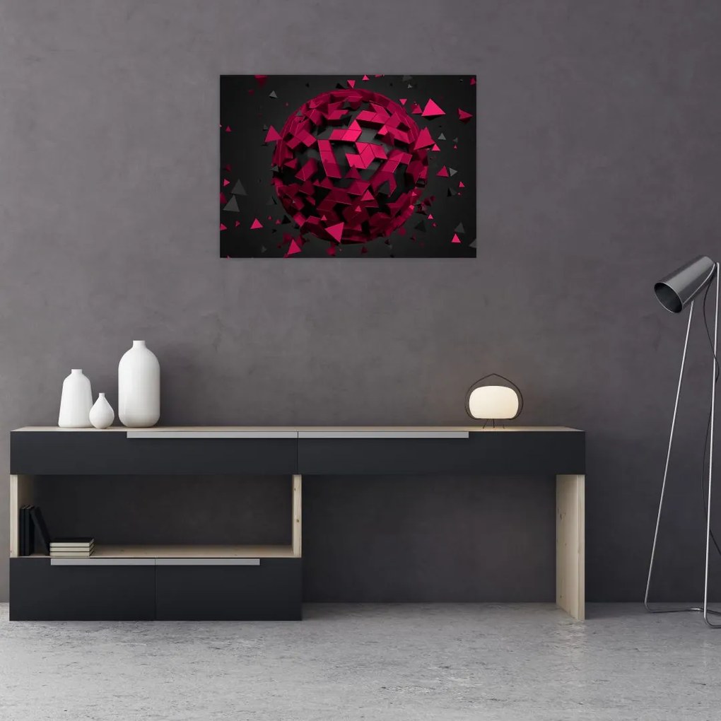 Tablou cu abstracție 3D (70x50 cm)