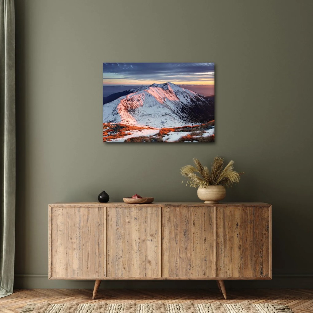 Tablou - Panoramă montană de iarnă II. (70x50 cm)