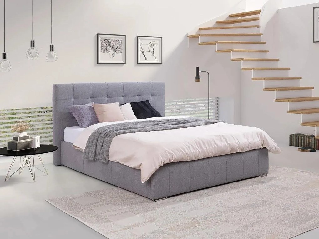 Pat matrimonial180 cm Kendrick (piele ecologică Soft 017). 1058291