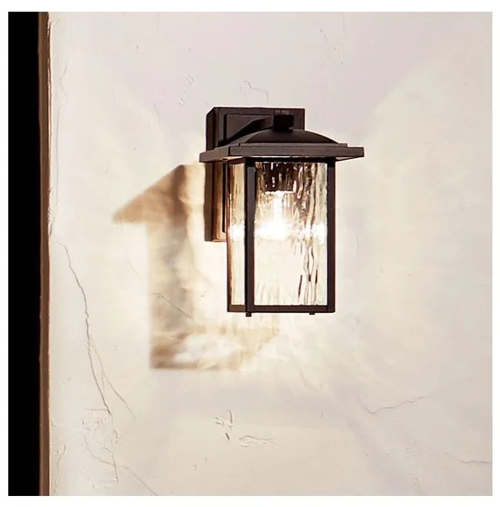 Kichler KL-CAPPANNA-S-BKT - Aplică de perete pentru exterior CAPPANNA 1xE27/60W/230V IP44