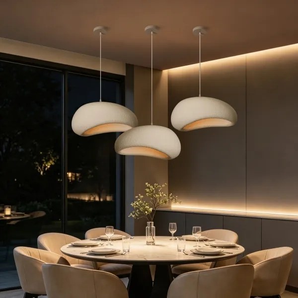 BRILAGI - Lustră suspendată pe cablu WABI SABI 1xE27/60W/230V Ø 50 cm albă