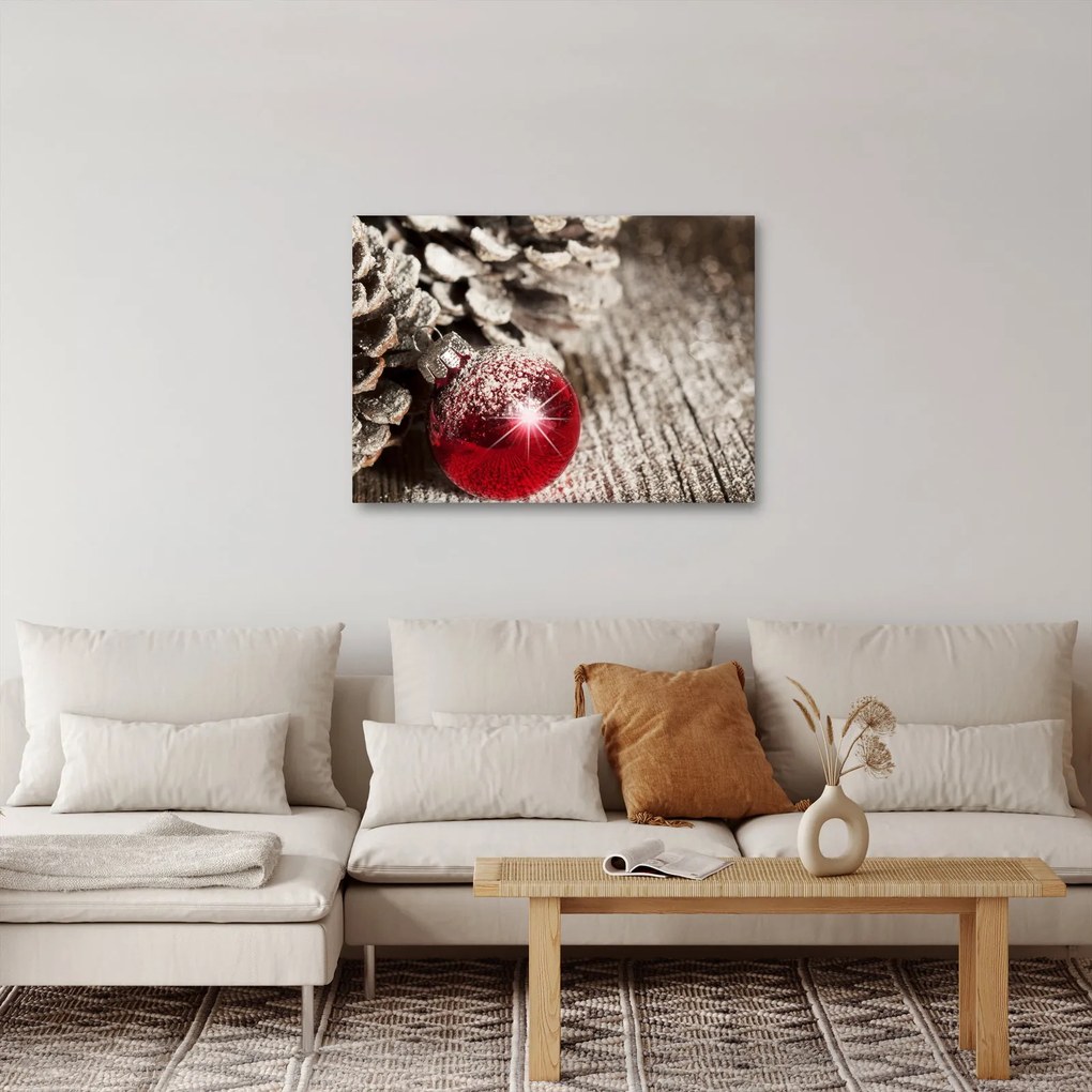 Tablou - Decorațiuni de Crăciun (70x50 cm)