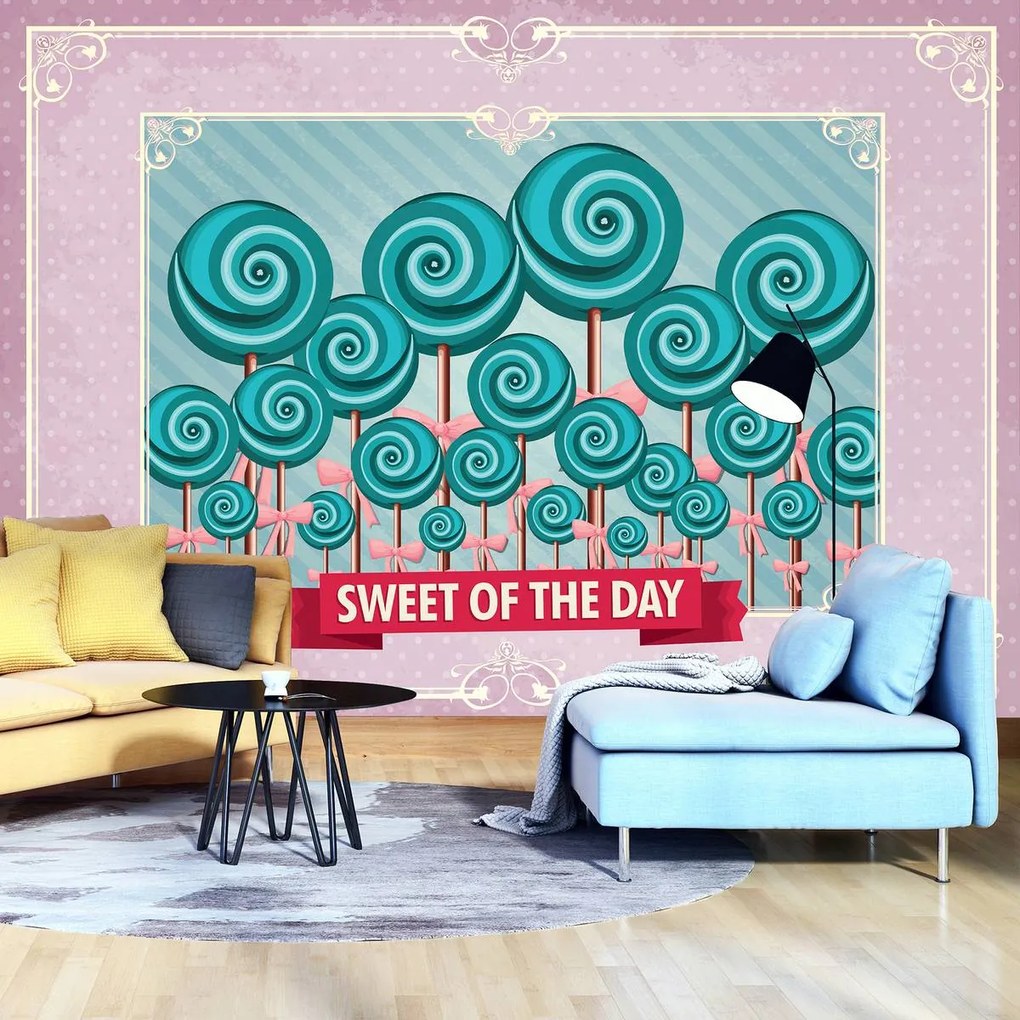 Fototapet - Sweet Pin Up Lollies (254x184 cm)