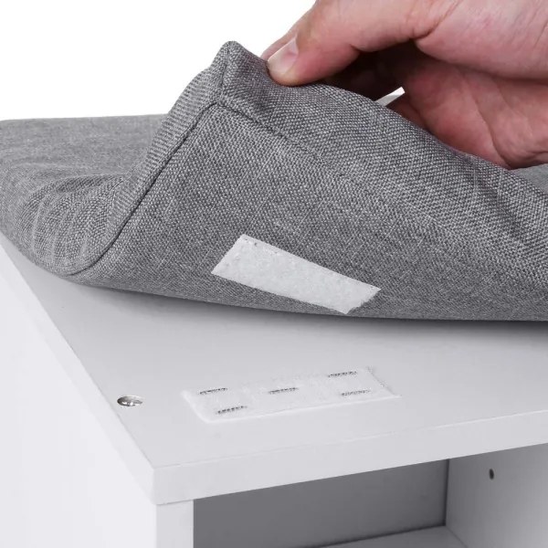 Pantofar VOREN alb/gri