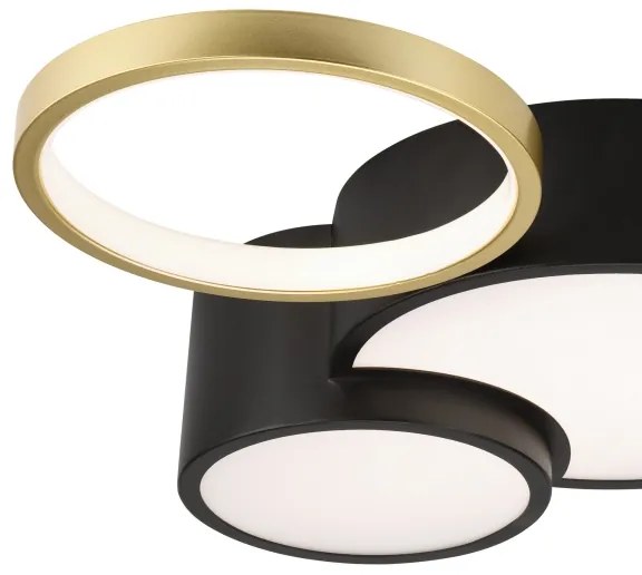 Plafonieră dimabilă ALIZEE LED/30W/230V 3000-6500K negru/auriu