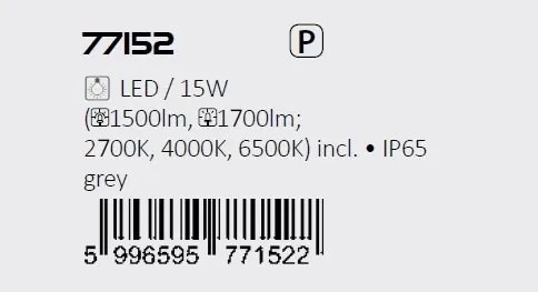 Aplica de exterior iluminat ambiental, Protectie IP65 Rust gri