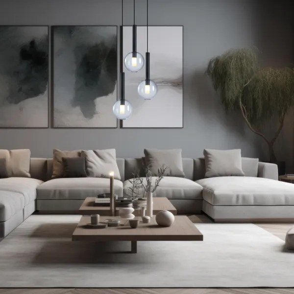 Lustră pe cablu NIKO 3xG9/9W/230V negru