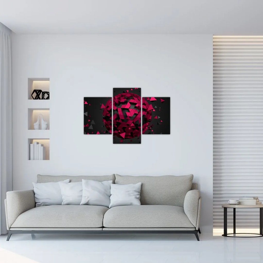 Tablou cu abstracție 3D (90x60 cm)