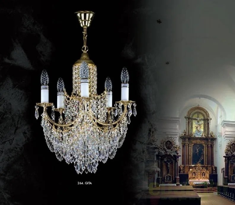 Lustra Cristal Bohemia Exclusive diametru 45cm Gita CE