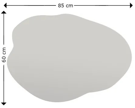 Oglindă de perete OHHO 85x60 cm negru