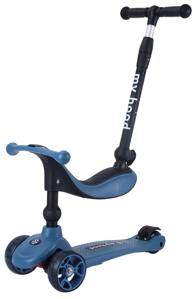 Bicicleta multifuncțională pentru copii My Hood505142 Kick 'n' Ride, albastru