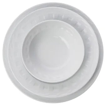 Set de masă 18 piese alb/porțelan