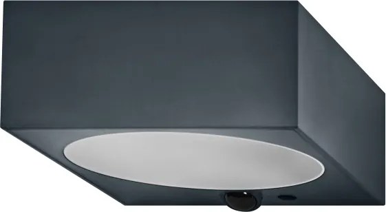 Osram - Aplică solară LED de perete ENDURA STYLE, 10,7 W, 4,2 V, 2000 mAh, IP65, antracit