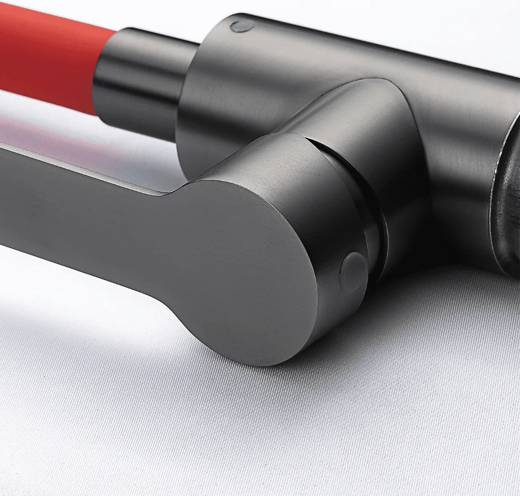 Baterie bucătărie cu pipă flexibilă - 262 oțel inoxidabil Grafit P14A