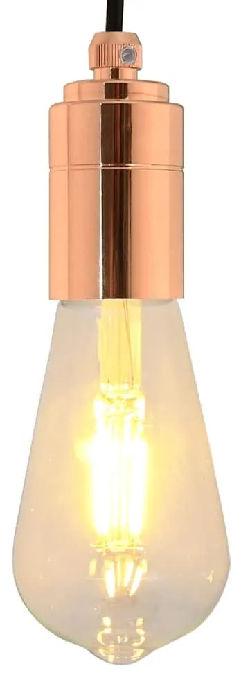 vidaXL Suporturi de lampă 2 buc Rose Gold E27