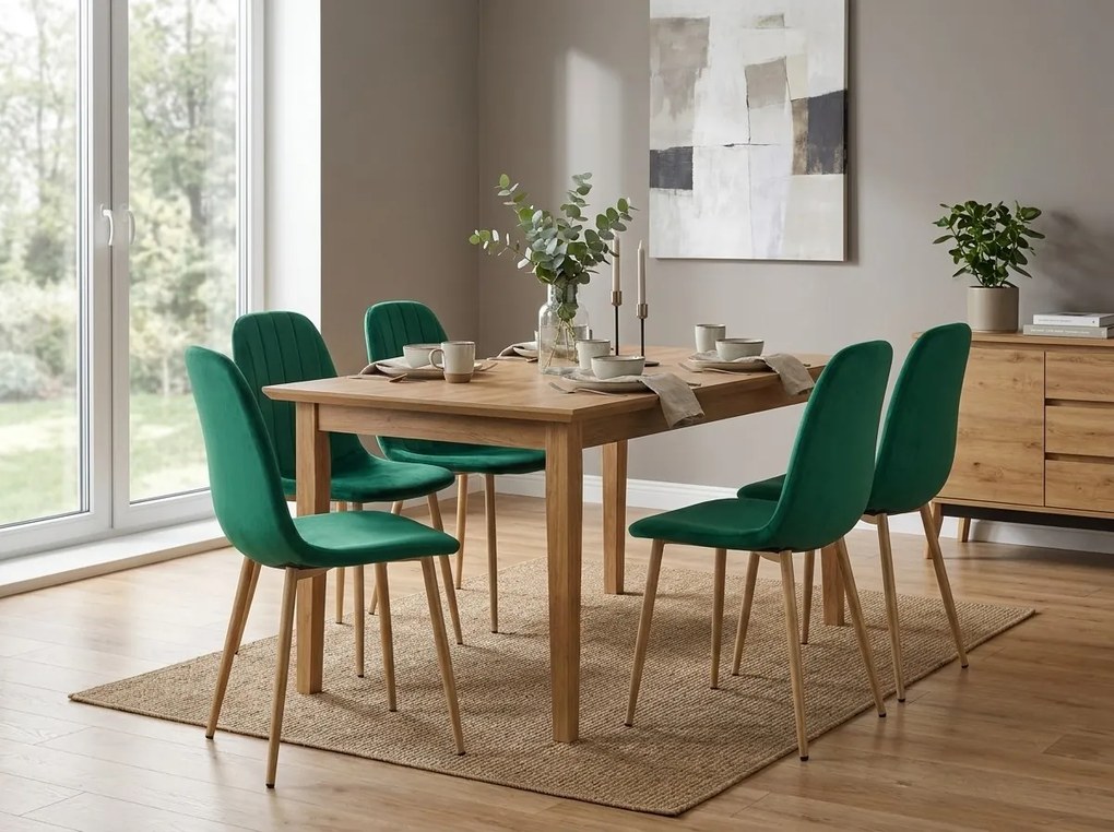 Scaun de sufragerie PADVA VELVET, verde