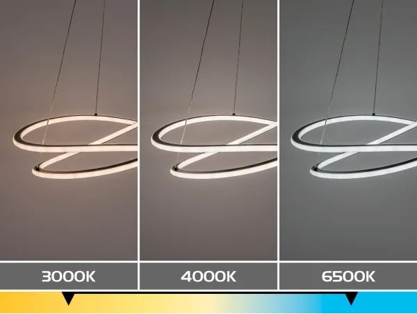Rabalux 72341 - Lustră LED dimabilă suspendată pe cablu MALIRA 75W/230V 3000-6500K + telecomandă