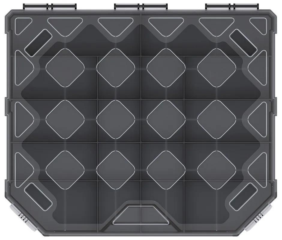 Organizator 28,4 × 24,3 × 4 cm, separatoare, negru