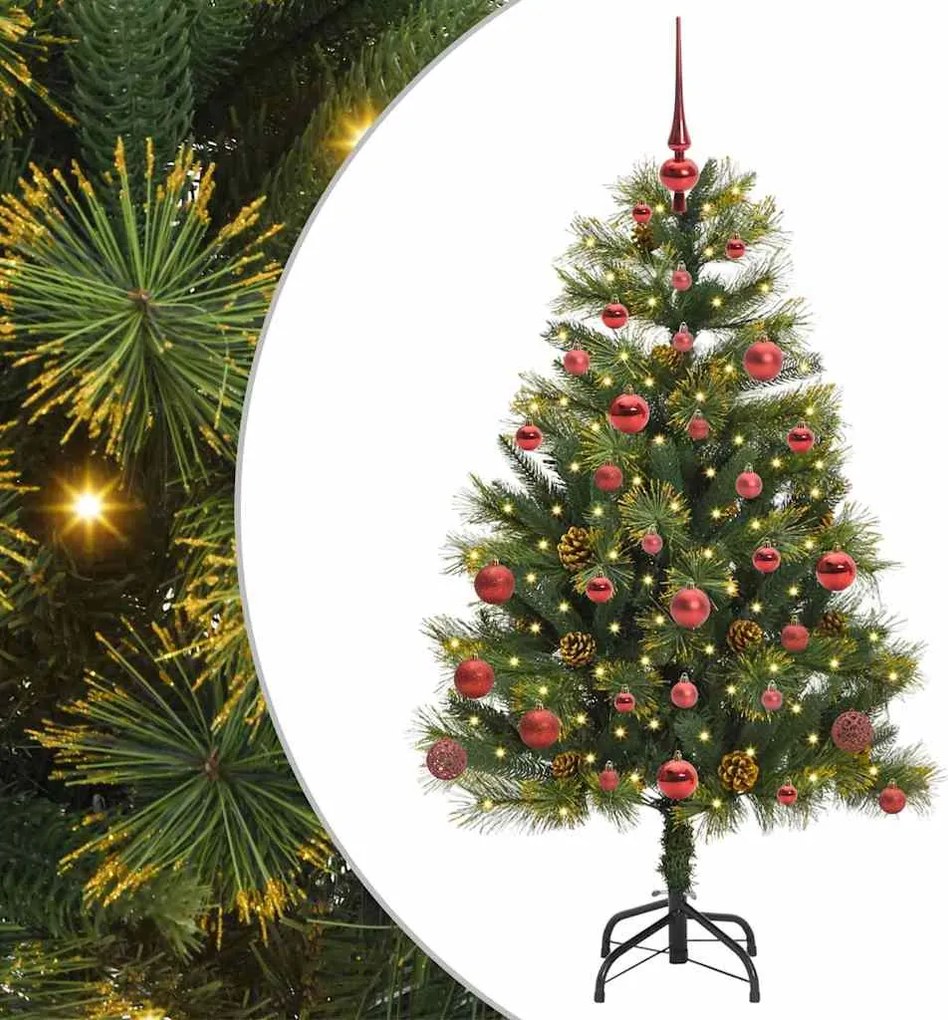 vidaXL Pom de Crăciun Artificial cu Ramuri Articulare și Conuri 150 cm