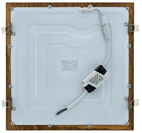 Corp de iluminat LED încastrat SQUARE LED/24W/230V 4200K 29,2x29,2 cm maro