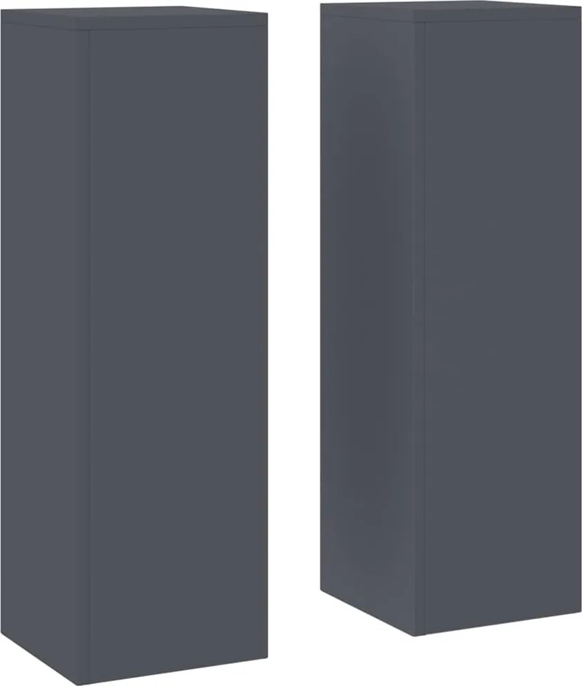 vidaXL Suport pentru plante 2 pcs Antracit 24 x 24 x 75 cm Oțel