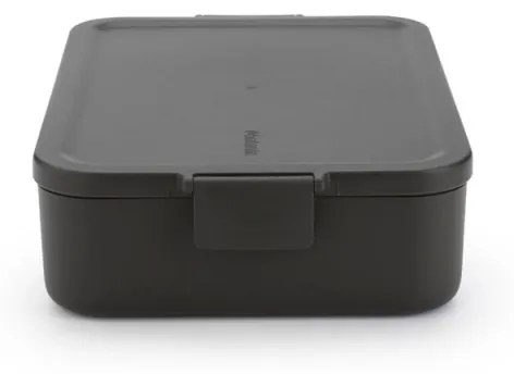 Cutie pentru alimente Brabantia Make&Take 1006290, 2 L, Cu separatoare, Inchidere etansa, Fara BPA, Gri inchis