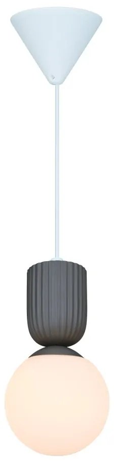 Pendul cu Forma Organic din Ceramica si Sticla, Sadie maro deschis